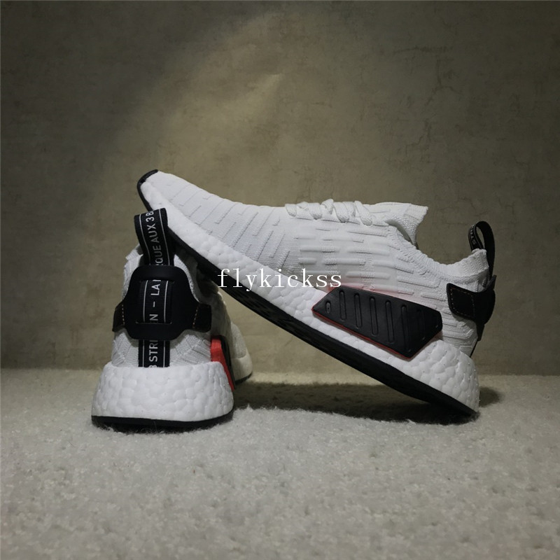 Real Boost Adidas NMD R2 Primeknit White